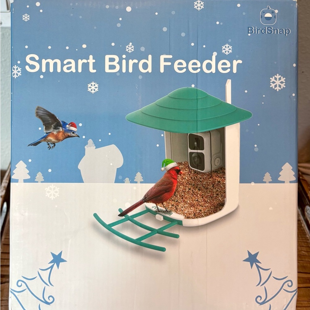 BirdSnap Smart Bird Feeder with AI Identification, BNIB